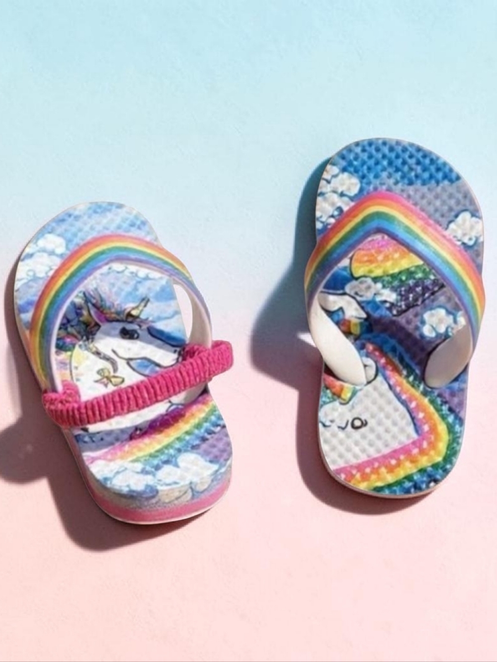 Flip flops thong style with elastic back size 5/6